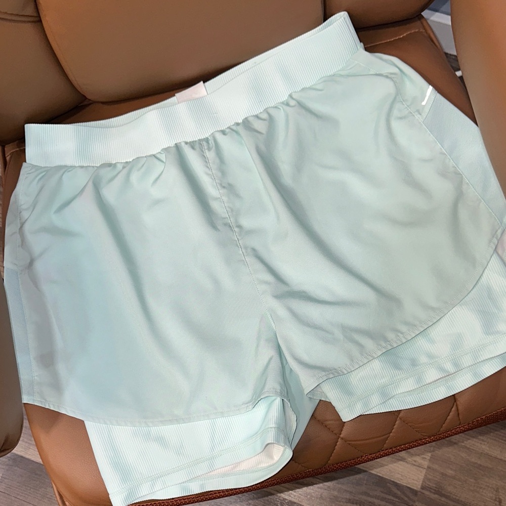 Women's Athletic Shorts in Light Blue